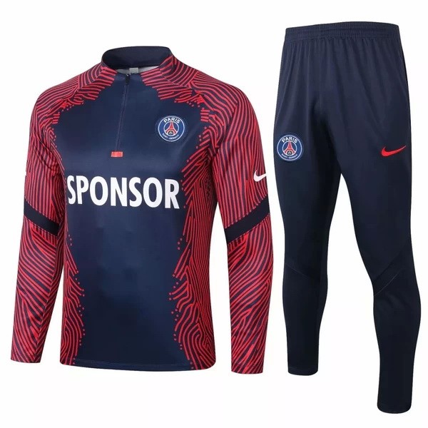 Trainingsanzug Paris Saint Germain 2020-21 Rote Blau Marine